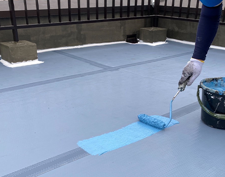 通気緩衝シート目止め