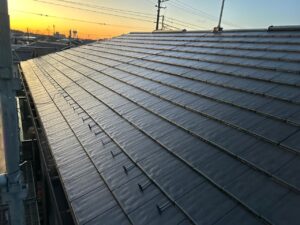 屋根塗装下塗り施行後01