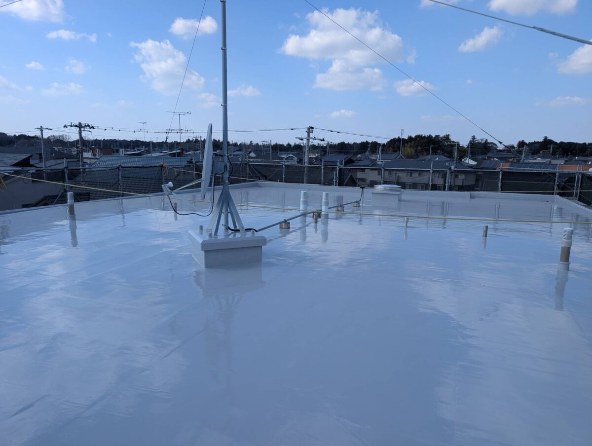 【つくば市】茨城県つくば市マンション　ウレタン防水通気緩衝工法