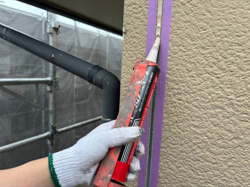 コーキング打ち込み