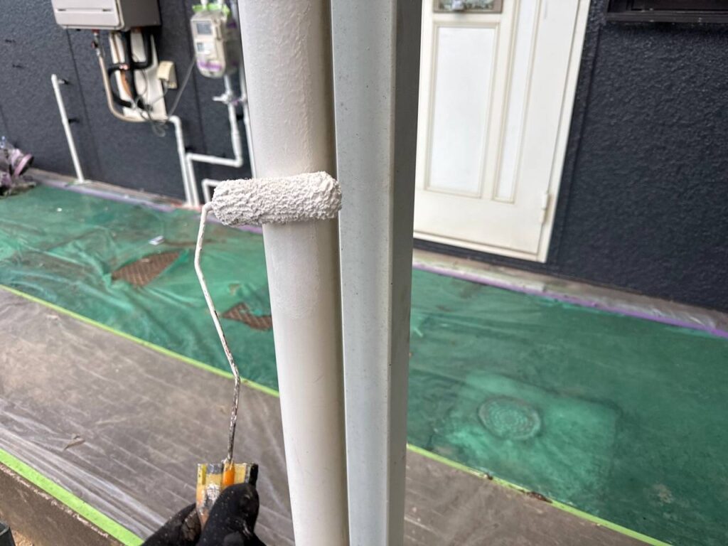 塗装1回目(縦樋)
