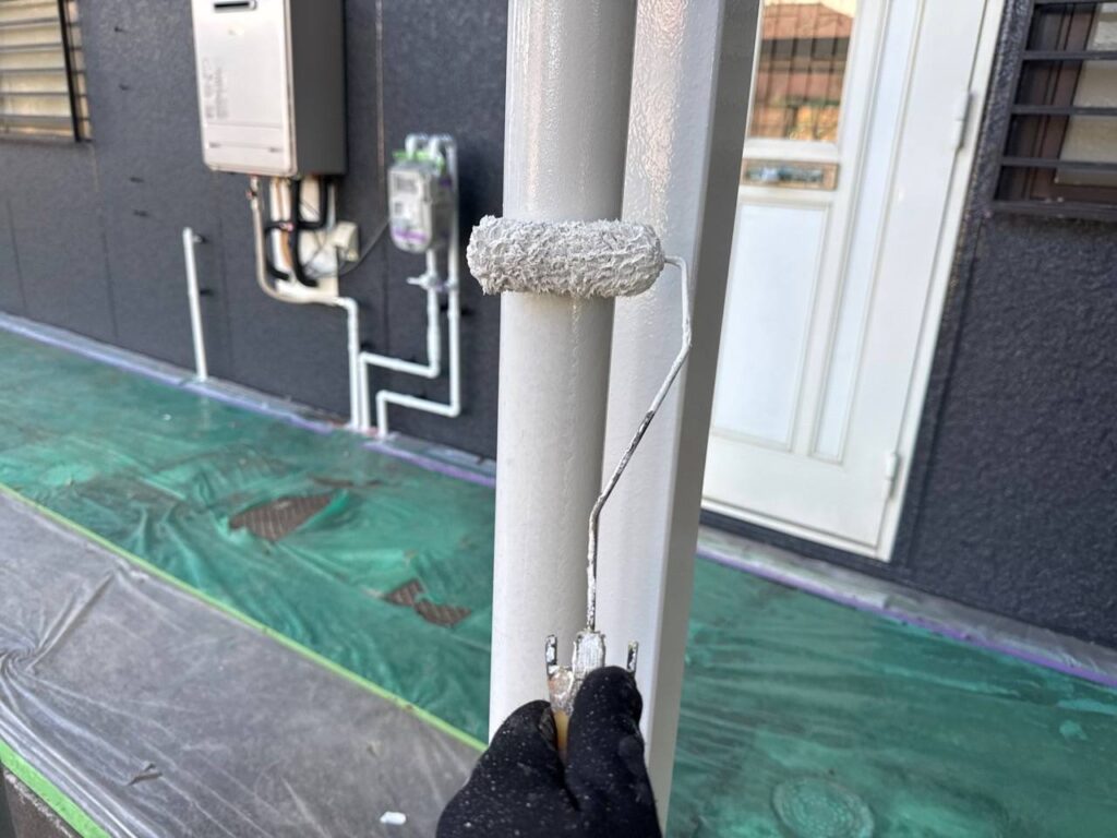 塗装2回目(縦樋)