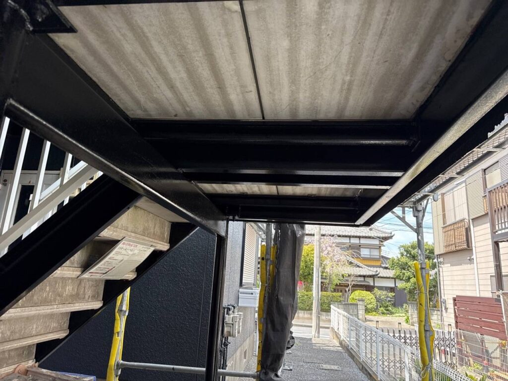 鉄部塗装完了