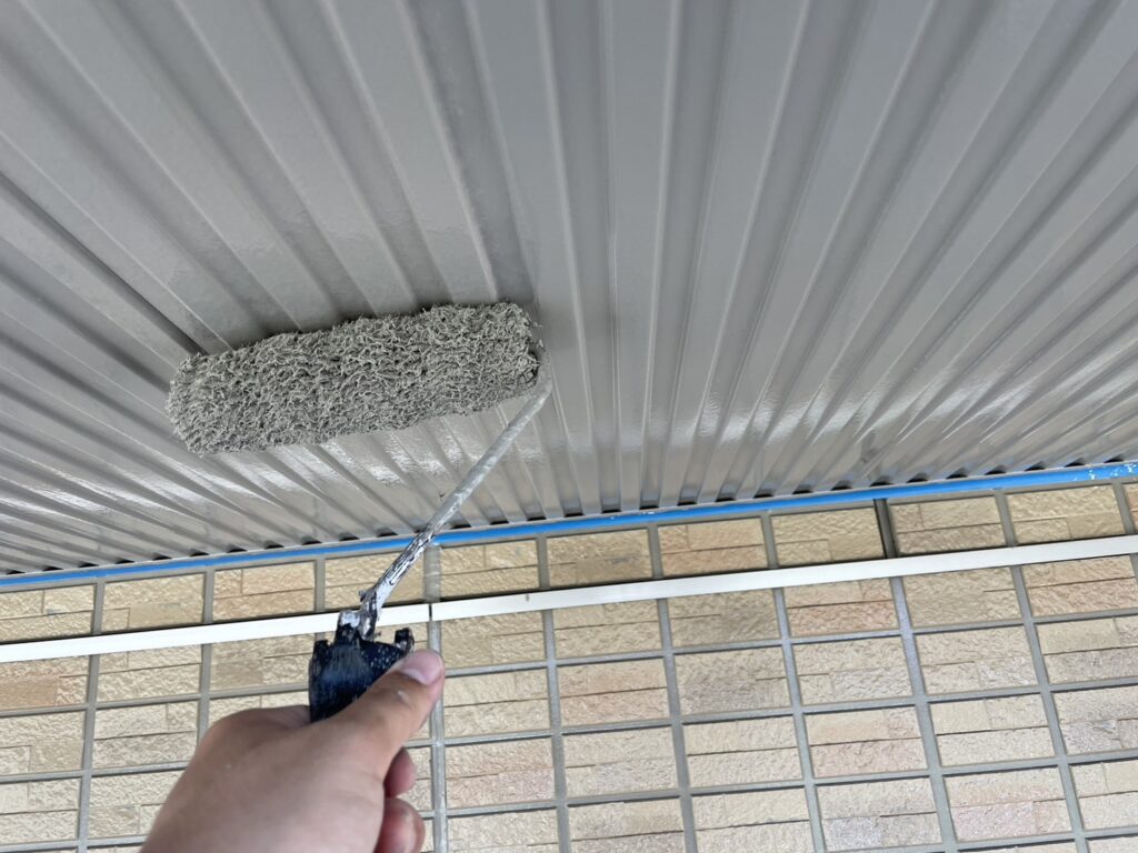 上塗り（軒天）