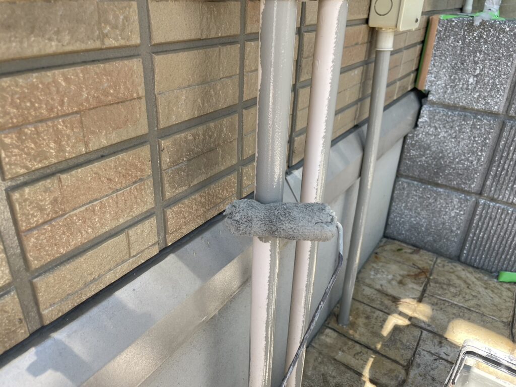塗装１回目（ガスメーターパイプ）
