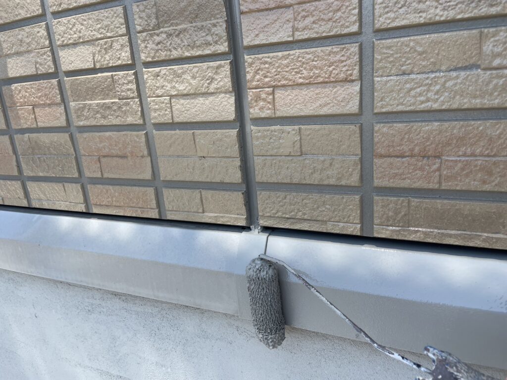 塗装１回目（水切り）