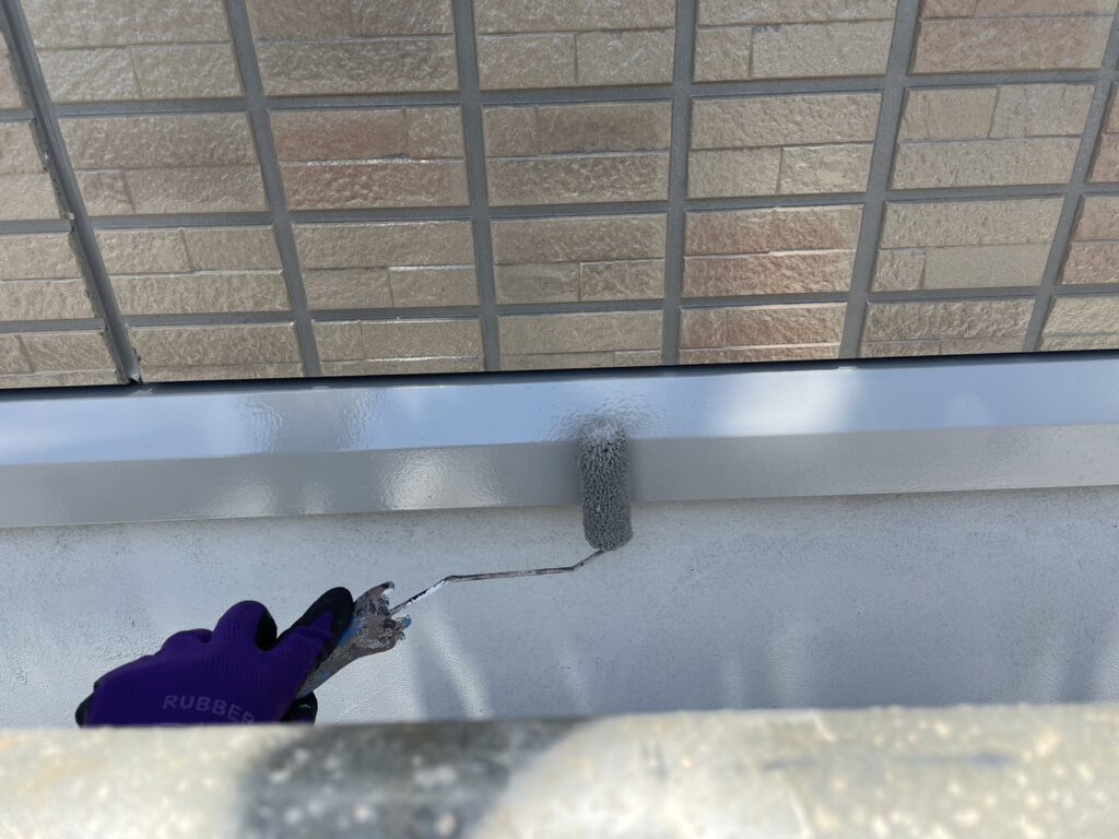 塗装２回目（水切り）