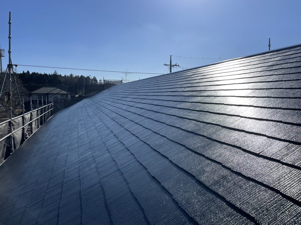 屋根塗装完了