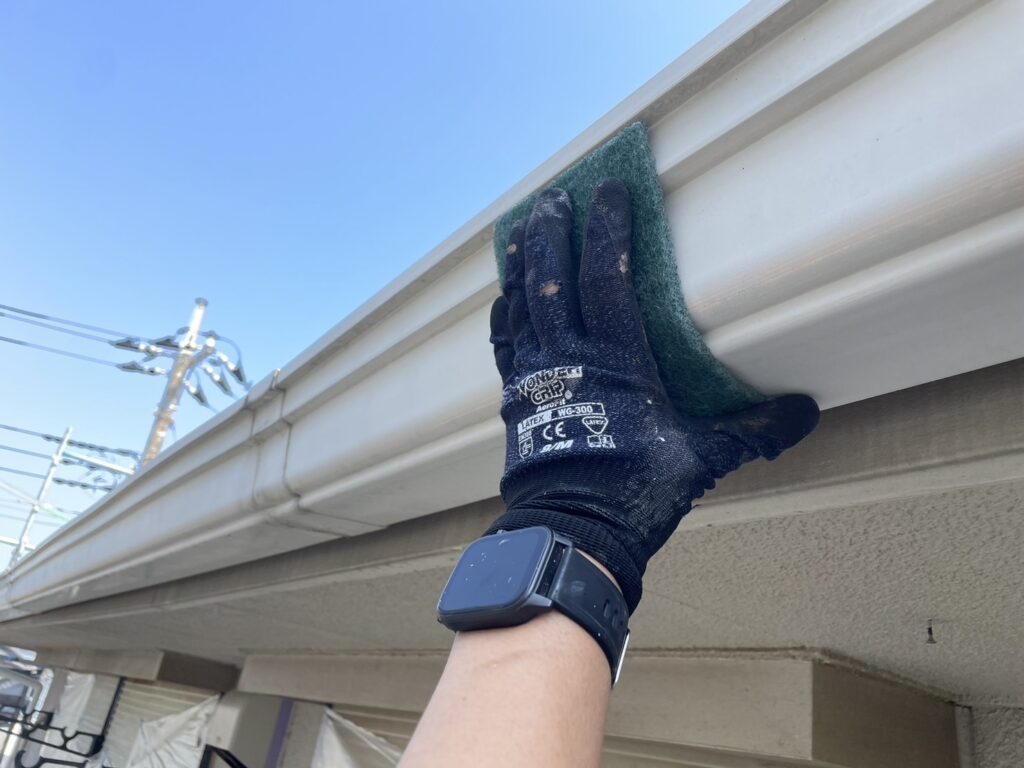 下地処理ケレン(横樋)