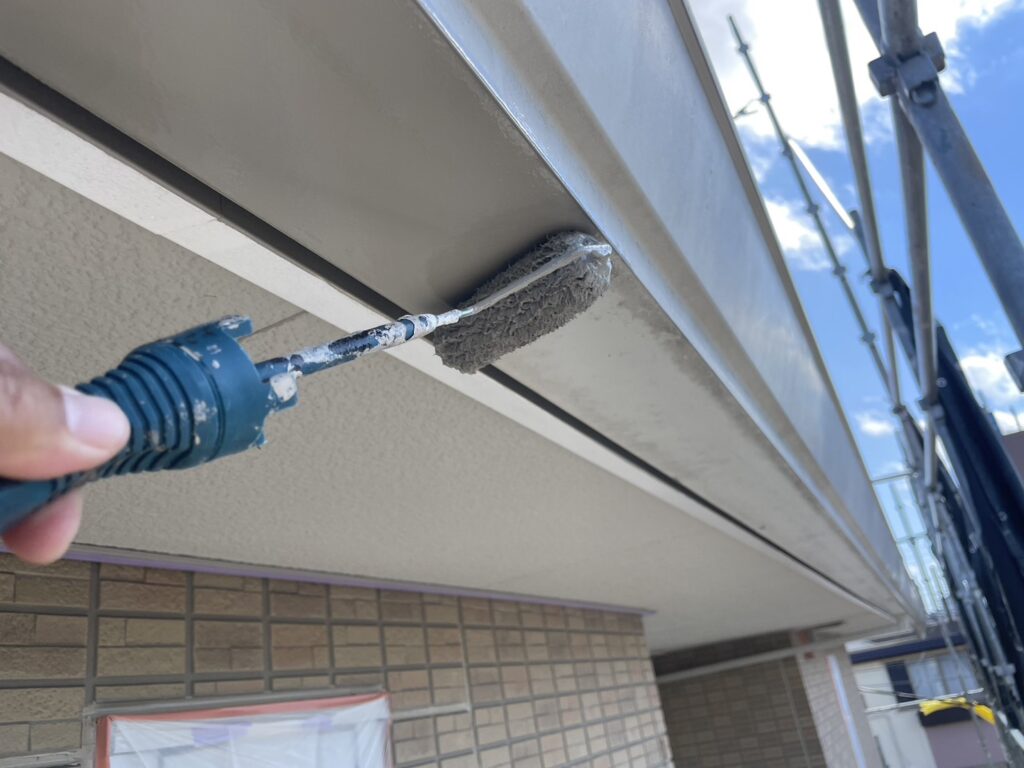 塗装１回目(横樋)