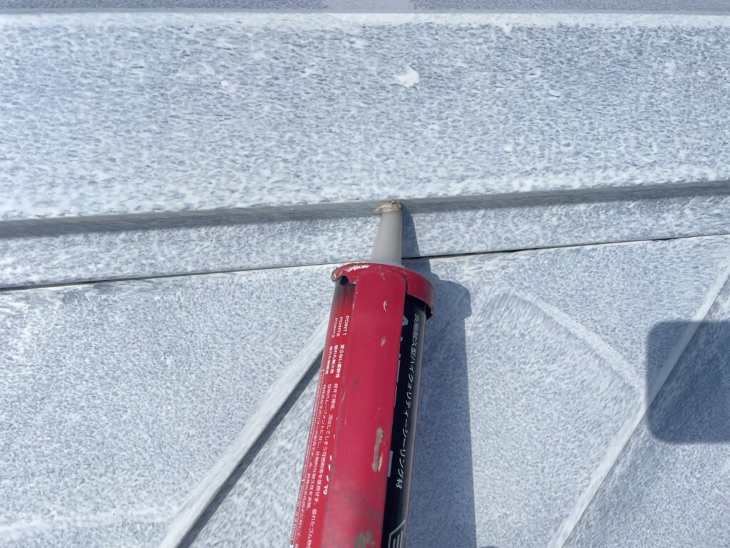 下地処理(釘頭コーキング)