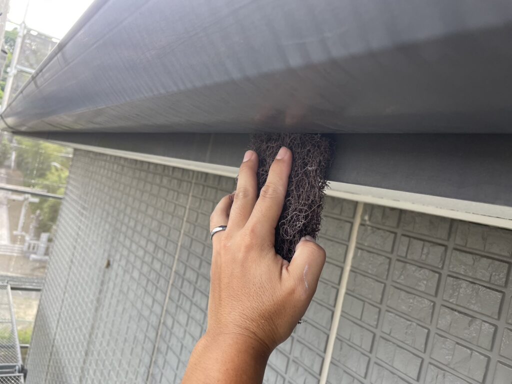 下地処理ケレン(破風)