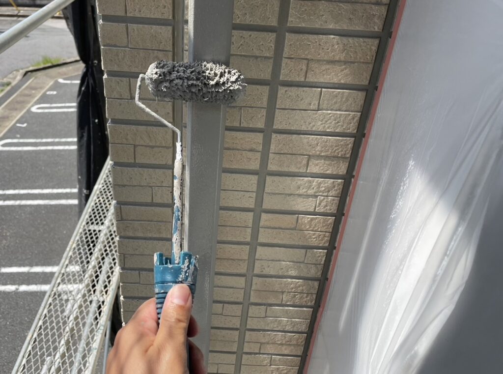 塗装２回目(縦樋)