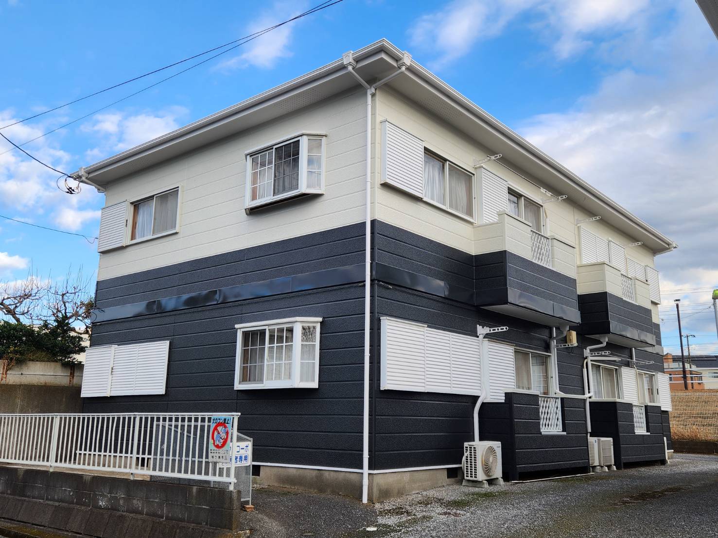 千葉県袖ケ浦市アパートA棟・B棟　屋根・外壁塗装工事完了